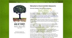 Desktop Screenshot of alicornholisticbodyworks.com